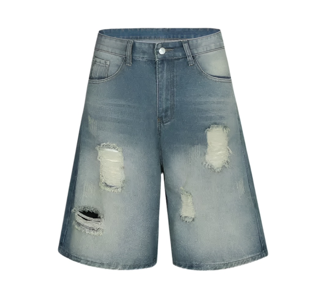 Cannabÿs Ripped Washed Denim Jorts